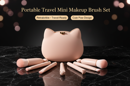 SolaraGlow™ Kitty Mini Brush Set